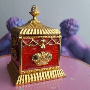 🌙WENDY REED Crown Jeweled Trinket Chest